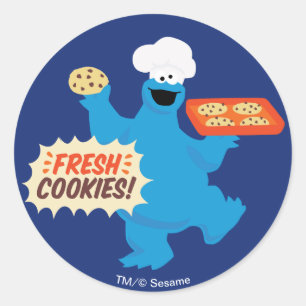 Sticker Rond Nous sommes des gourmands   Cookies frais !