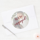 Sticker Rond Nous sommes engagés dans l'enveloppe photo (Enveloppe)