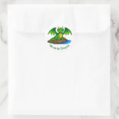Sticker Rond Nous sommes les Dragons (Sac)