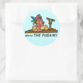 Sticker Rond Nous sommes LES FUGAWI (Sac)