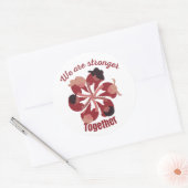 Sticker Rond Nous sommes plus forts ensemble (Enveloppe)