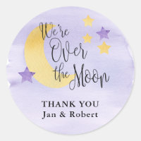 Nous sommes sur la lune, violet personnalisé