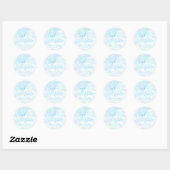 Sticker Rond Nous sommes sur le Baby shower Cloud Nine (Feuille)