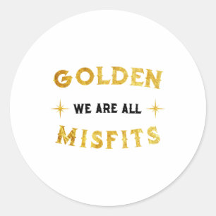 Sticker Rond Nous sommes tous des ratés dorés de hockey Vegas