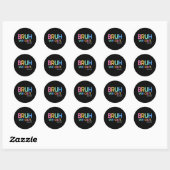Sticker Rond Nous sortons la vie des enseignants (Feuille)