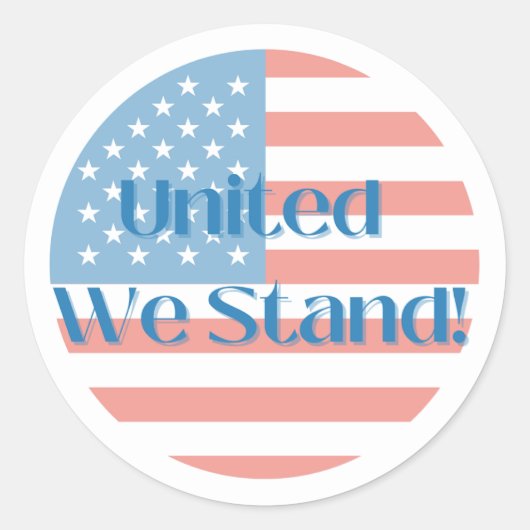 Sticker Rond Nous unissons nos forces (Devant)