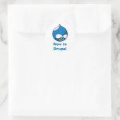 Sticker Rond Nouveau à Drupal (Sac)