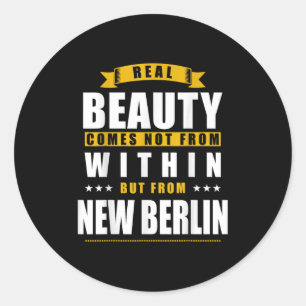 Sticker Rond Nouveau Berlin - Cadeau drôle de la ville D