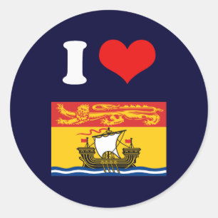STICKER ROND NOUVEAU-BRUNSWICK