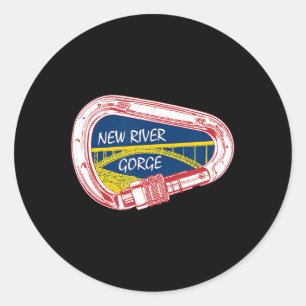 Sticker Rond Nouveau carabiner Escalade de la Gorge de la riviè