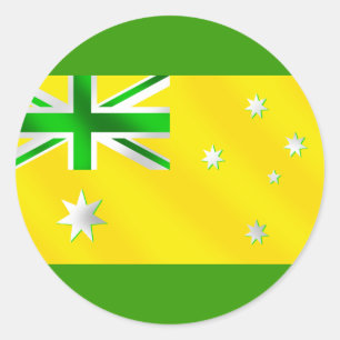 Sticker Rond Nouveau drapeau australien Socceroos de l'Australi