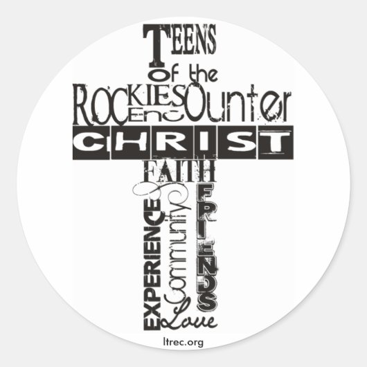 Sticker Rond Nouveau logo - simplifié (Devant)