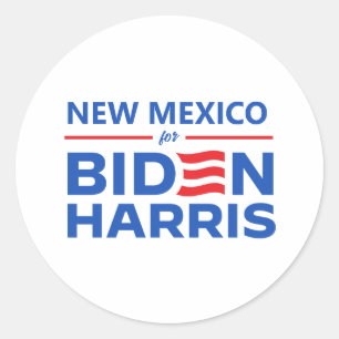 Sticker Rond Nouveau-Mexique pour Biden Harris