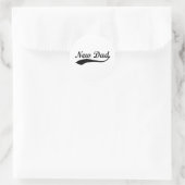 Sticker Rond Nouveau père (Sac)