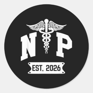 Sticker Rond Nouveaux étudiants en soins infirmiers NP 2026