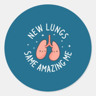 Sticker Rond Nouveaux poumons, même moi incroyable chirurgie de