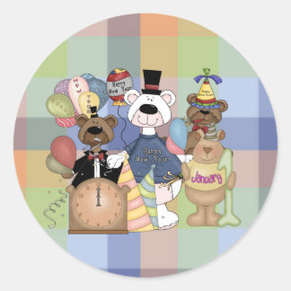 Sticker Rond Nouvel an