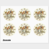 Sticker Rond Nouvel An (Feuille)