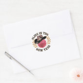 Sticker Rond Nouvel An 2025 (Enveloppe)