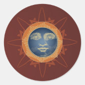 Sticker Rond Nouvel an victorien (Devant)