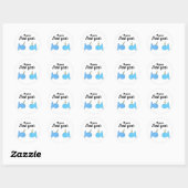 Sticker Rond nouvelle année heureuse (Feuille)