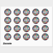 Sticker Rond Nouvelle année Vibes (Feuille)