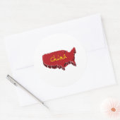 STICKER ROND NOUVELLE CHINE (Enveloppe)
