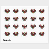 STICKER ROND NOUVELLE CONCEPTION EAGLE (Feuille)