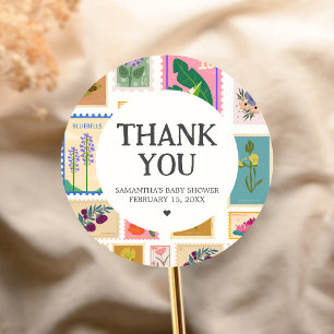 Sticker Rond Nouvelle étape Baby Shower