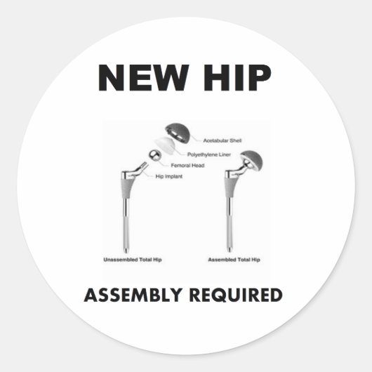 Sticker Rond Nouvelle hanche - Assemblage requis (Devant)
