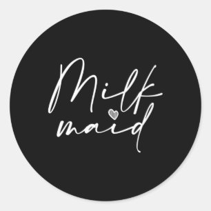 Sticker Rond Nouvelle maman Lait Maid Lactage Maman Allaitement