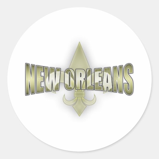 Sticker Rond Nouvelle-Orléans (Devant)