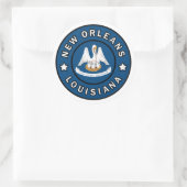 Sticker Rond Nouvelle-Orléans Louisiane (Sac)