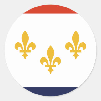 Sticker Rond Nouvelle-Orléans, Louisiane, États-Unis
