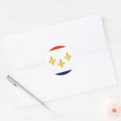 Sticker Rond Nouvelle-Orléans, Louisiane, États-Unis (Enveloppe)