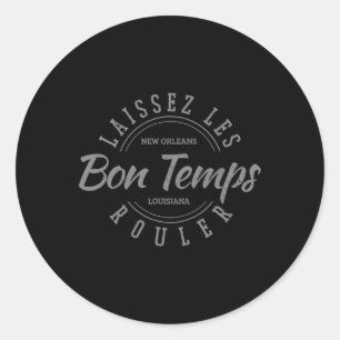 Sticker Rond Nouvelle-Orléans Louisiane Mardi Gras Usa Souvenir
