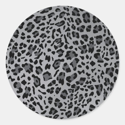 Sticker Rond Nouvelle texture de léopard 11 (Devant)