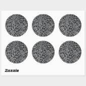 Sticker Rond Nouvelle texture de léopard 11 (Feuille)