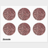 Sticker Rond Nouvelle texture de léopard 13 (Feuille)