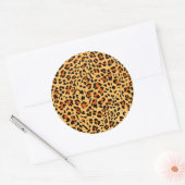 Sticker Rond Nouvelle texture léopard 3 (Enveloppe)