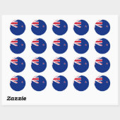 Sticker Rond nouvelle-zélande (Feuille)