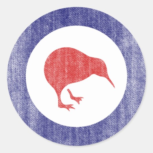 STICKER ROND NOUVELLE-ZÉLANDE (Devant)