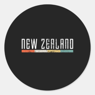 Sticker Rond Nouvelle-Zélande