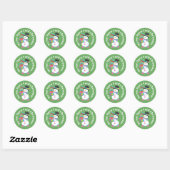 Sticker Rond N'ouvrez pas avant Noël (Feuille)
