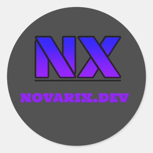 Sticker Rond novarix (Devant)