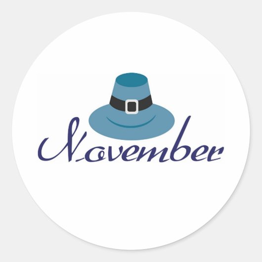 Sticker Rond novembre (Devant)