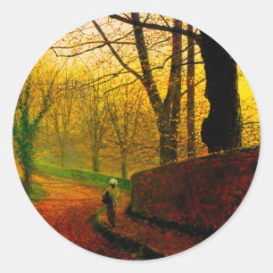 Sticker Rond Novembre après-midi Stapleton Park Grimshaw