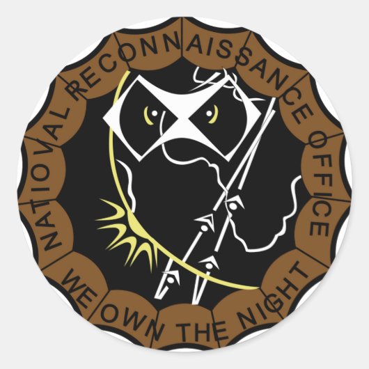 Sticker Rond NRO Alien Hunters Patch. (Devant)