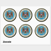 STICKER ROND NSA (Feuille)