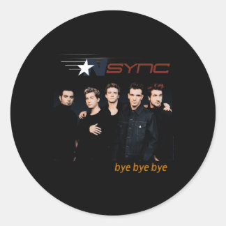 Sticker Rond Nsync Official Bye